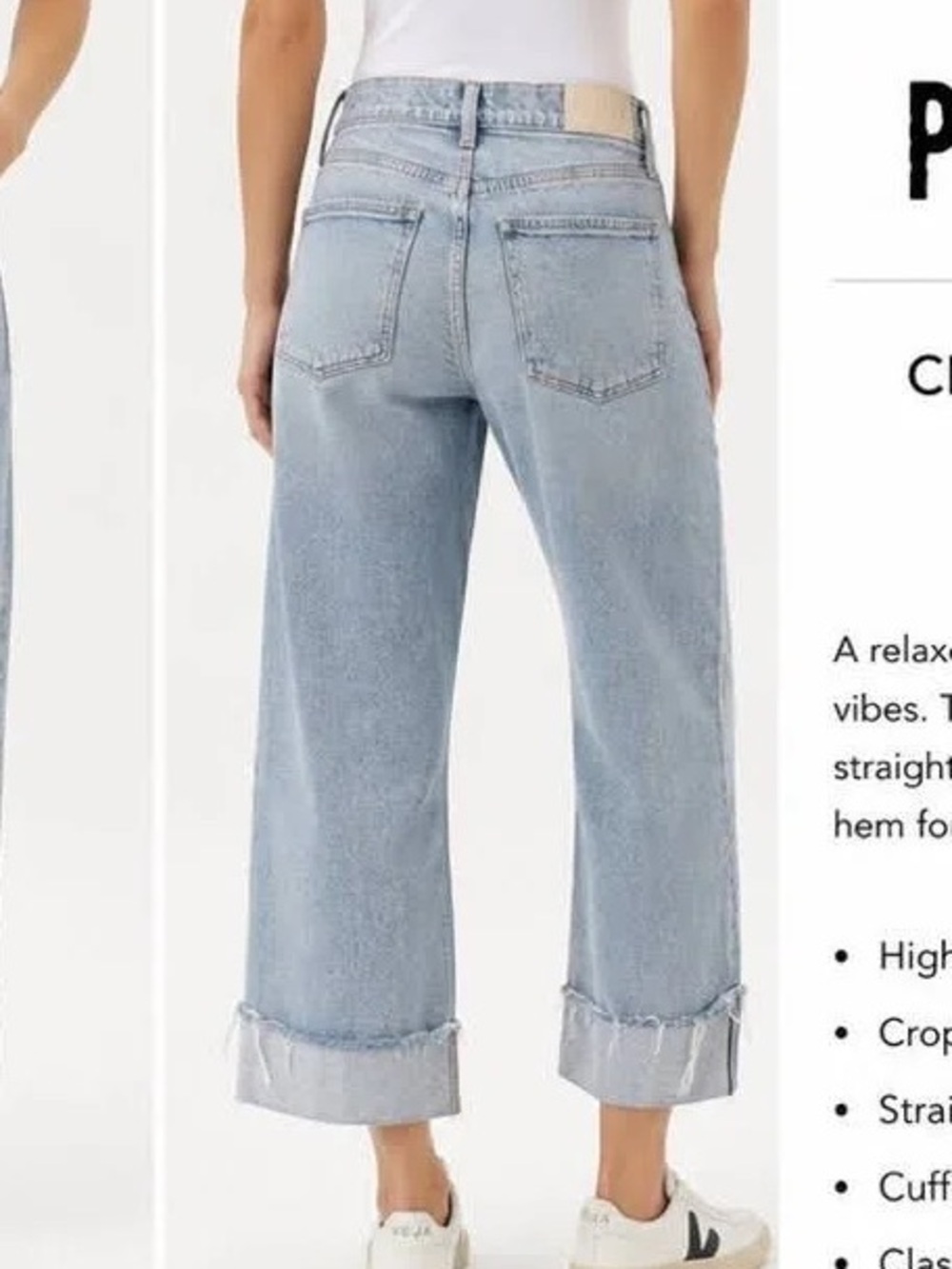 pistola Light Blue High-Rise Wide Leg Jeans - Picture 3 of 9